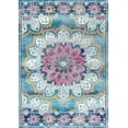 thumbnail image 2 of nuLOOM Kiyoko Vintage Floral Area Rug, 6' 7" x 9', Turquoise, 2 of 2