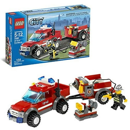 Lego Year 2007 City Series Vehicle Set #7942 - OFF ROAD FIRE RESCUE