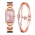 thumbnail image 1 of Reloj de pulsera de cuarzo analógico de acero inoxidable dorado cristalino para mujer a la moda Wmkox8yii gfajkfgbkjabf2110, 1 of 1