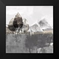 thumbnail image 2 of Northern Lights 20x20 Black Modern Framed Museum Art Print Titled - Textured Landscape, 2 of 5