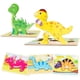 thumbnail image 1 of Rompecabezas De Madera Para Niños Pequeños, Paquete De 5 Rompecabezas De Madera De Dinosaurio Para Niños De 1 2 3 4 Años Jormftte WMZL-1334, 1 of 7