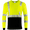 Lime, variant on Class 3 Hi Vis Two Tone Long Sleeve T-Shirt with Segmented Reflective Tape (Orange, Medium)