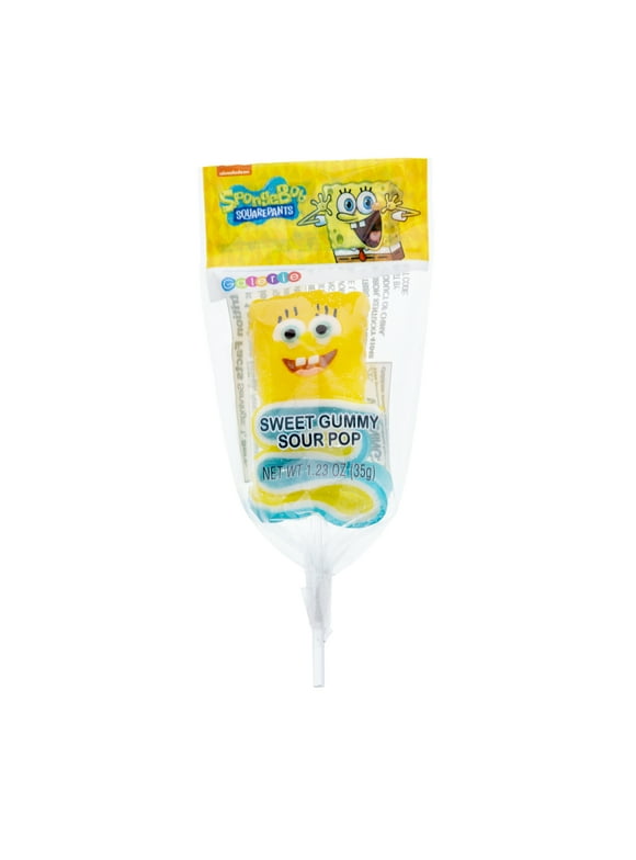 Galerie SpongeBob Gummy Character with Sour Belt Pop, 1.23 oz