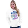 thumbnail image 3 of Smurfette Cartoon Flaming Racecar Hoodie Sweatshirt Women Brisco Brands S, 3 of 4