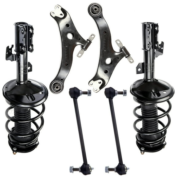 AUTOMUTO Struts & Shocks Quick-Strut Front Strut Spring Assembly Control Arm and Ball Joint Assembly Stabilizer Bar Link Kit Fit For 2002-2003 for Lexus ES300 2002-2003 for Toyota Camry