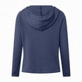 thumbnail image 5 of Towmus Women's Hoodie Oversized Waffle Knit Tops Henley Casual Shirts Long Sleeve Button V Neck Solid Color Casual Tunic Sweatshirt S-5XL, 5 of 7