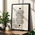 thumbnail image 5 of Mid Century Modern Objects No.1 - Mixed Media Geometric Minimalist Line Art Abstract Pattern Modern Art Black and White Black Framed Wall Art Print 16 x 24 inches, 5 of 12