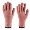 thumbnail image 1 of Guantes de invierno para mujer, pantalla táctil, doble cachemira, elástico, forro de punto cálido, guantes cálidos para clima frío, 1 of 5