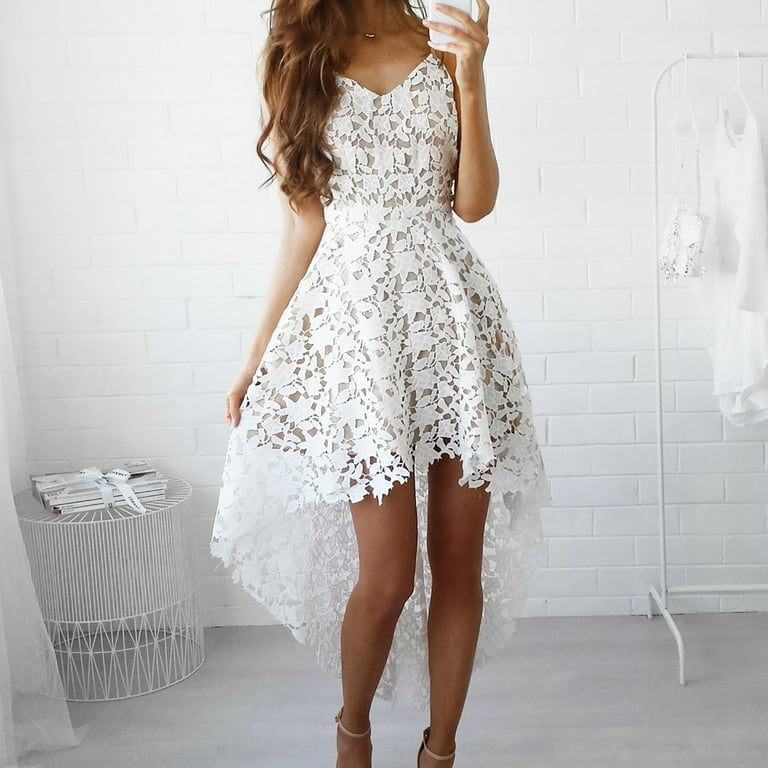 Elegant Hollow Out Patchwork Backless Spaghetti Strap Sling Dresses Elegant Hollow Out Patchwork Backless Spaghetti Strap Sling Dresses
