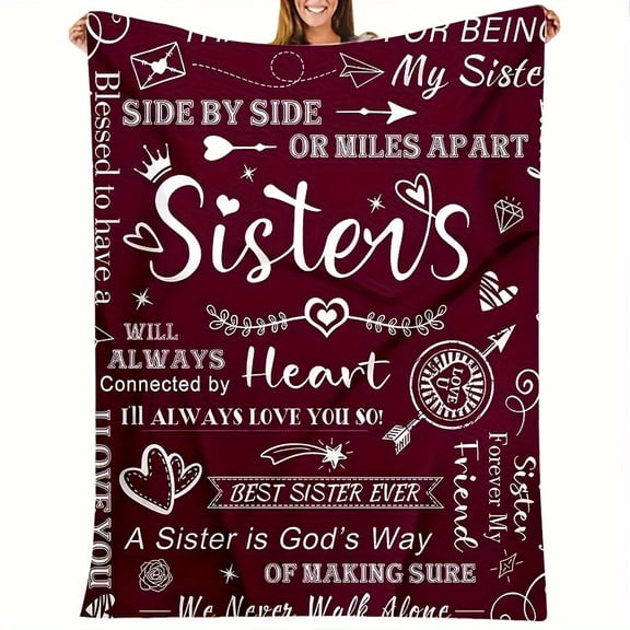 Soft & Cozy Purple Flannel Blanket - Perfect Gift for Sisters, Ladies, Birthdays, and Christmas - Plush, Warm, and Lightweight for Ultimate Comfort