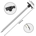 thumbnail image 2 of Eurmax 10-Pack Galvanized Non-Rust Outdoor Camping Tent and Pop-Up Canopy Stakes with Bonus 4x10ft Ropes & 1 Black Stopper, 2 of 5