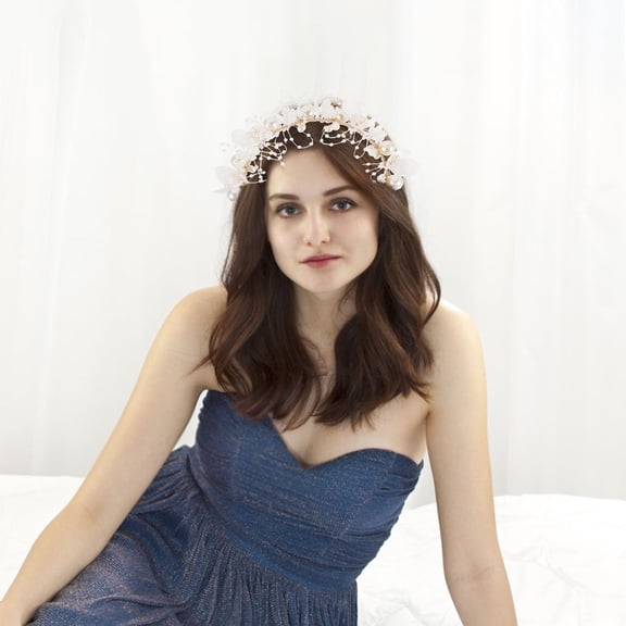 LOLIPPYY wedding hair crown headpiece jewellery Alloy Golden 1 PCS