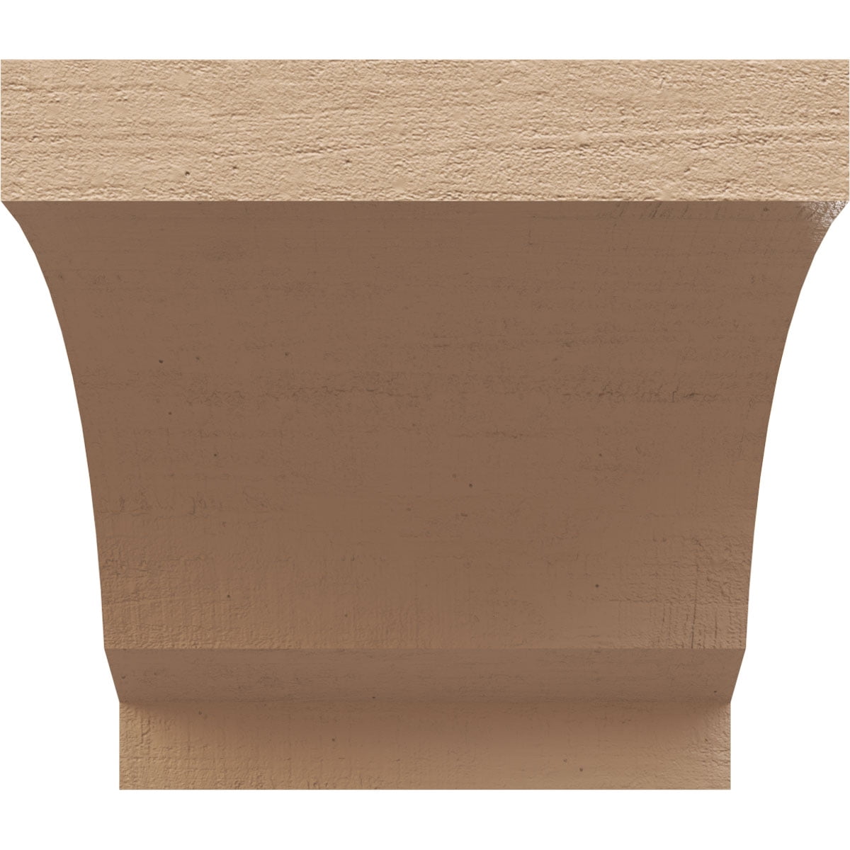 5"W x 5"D x 5"H Wide Moab Rough Cedar Woodgrain TimberThane Corbel, Primed Tan
