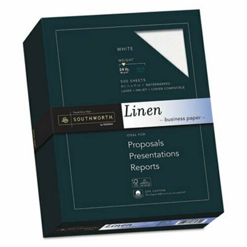Southworth Cotton Linen Business White Paper, 24 lbs., 500 per Box