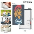 thumbnail image 6 of Yayeee 2 Pack Hand Towels for Bathroom 100% Cotton 16" x 28" Kitchen Towel, Blue Dog Artist, 6 of 7