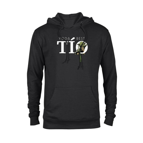 Star Wars Yoda Lightsaber Best Tío Birthday Día del Padre - Pullover Hoodie for Adults - Customized-Black