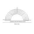 thumbnail image 2 of Vaidha Stainless Steel Semicircular Oil Rack Kitchen Steaming Rack Oil Filtering Heat Insulation Rack, 2 of 2
