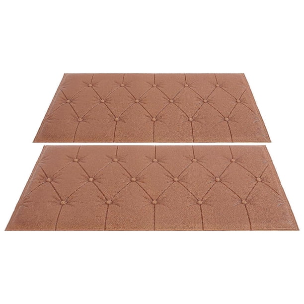 Wall Cushions 3D PVC Wall Panel Shockproof For DIY Enthusiasts TV Walls Children's Bedroom Bed Headboards Sound Insulation 59.50X30.00X0.50CM 2Pcs