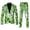 Mint Green, variant on Men's St. Patrick's Day Printed Lapel Button Suit with Pants, Jacket & Tie - Shamrock Green Party