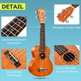 thumbnail image 3 of 21 Inch Soprano Ukulele Ukelele Mahogany Wood, 3 of 9