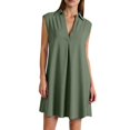 thumbnail image 1 of JFHHQ Robe Décontractée pour Femmes, Robe de Plage Sans Manches à Col en V, Maillot de Bain Décontracté d'Été, Vêtement de Plage, Bikini, Vert Armée, 1 of 7