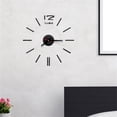 thumbnail image 1 of ZZwxWA Deals DIY Roman Numbers Acrylic Mirror Wall Sticker Clock Home Decor Mural Decals, 1 of 3