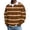 Brown, variant on fnnxeal Mens Polo Shirts, Long Sleeve Collared Striped Casual Fall Winter Waffle Green Polo Shirts for Men Size M