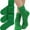 3 Pack: Kelly Green, variant on ToBeInStyle Pack of 3 of Colorful Unisex Fashion Slouch Socks - Brown