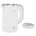 thumbnail image 3 of Electric Tea Kettle Auto Shut Off Boil Dry Protection Stainless Steel Water Boiler Kettle for Travel 800ml White US Plug 110V 60HZ, 3 of 5