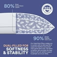 thumbnail image 5 of Layered (Sandwich-Style) Down and Feather Pillow – Medium Firm Support, Side Sleeper Design, 300 Thread Count Cotton Cover, 5 of 9