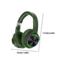 thumbnail image 3 of Fnyoxu Headphones Wireless Bluetooth Headset Subwoofer Bluetooth Mobile Computer Game Music Sports Game IPX4 Waterproofs Headphones,Green, 3 of 8