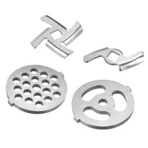 Uxcell Meat Grinder Blade 47mm 49mm and Meat Grinder Plate 7mm for Grinders 1 Set