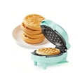 thumbnail image 2 of 4" Mini Waffle Maker: 6 In 1 Waffle Iron With 6PC Nonstick Removable Plates Set (Santa Claus, Christmas Tree, Witch & Pumpkin), Perfect Mini Waffle Maker For Kids And Families, Light Blue, 2 of 7