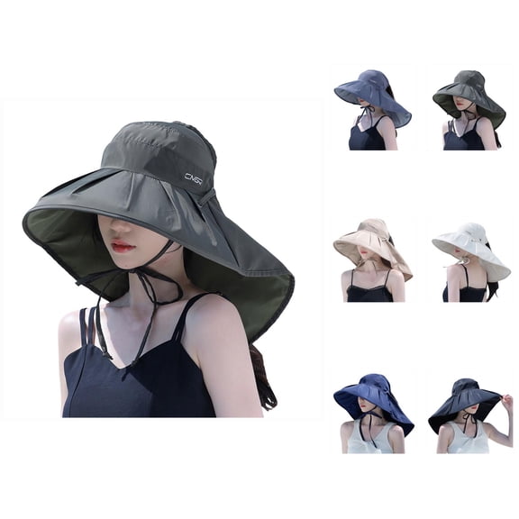 Women's UV Protection Beach Hat – Stylish Wide Brim Straw Sun Hat for Travel, Outdoor Adventures, and Sun Protection – Packable, Comfortable, Lightweight for Hiking, Vacation, and Summer Fun