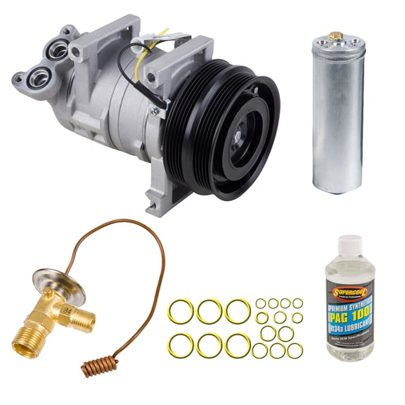 For Volvo V40 2004 AC Compressor w/ A/C Repair Kit - BuyAutoParts