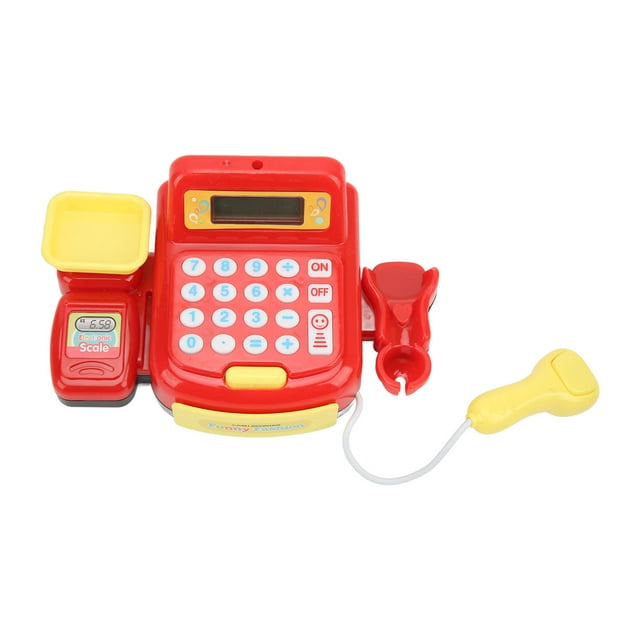 Mgaxyff Kids Cash Register Toy,Cash Register Toy Set,Children Mini Cash Register Toy Cash Register Simulation Coin Set For Over 3 Year Old Kids Birthday Gift