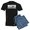 With Blue Strpe Pant, variant on CafePress - Math: The Only Subject That Co Men's Dark Pajamas - Men's Dark Loose Fit Cotton Pajama Set
