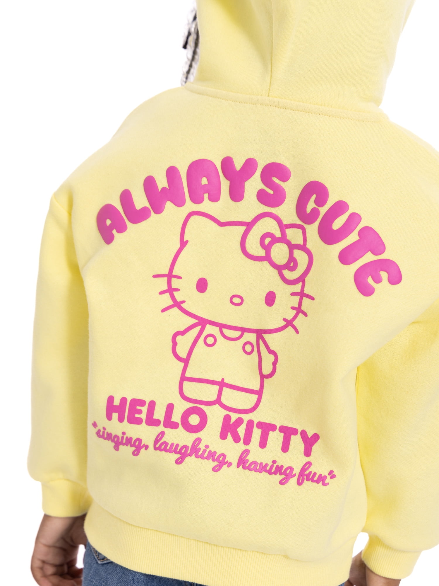 Hello Kitty Toddler Girls' Full Zip Graphic Hoodie, Sizes 12M-5T
