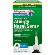 Walgreens 24 Hour Relief Allergy Nasal Spray0.62fl oz x 4 pack