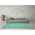 thumbnail image 3 of Ahgly Company Indoor Rectangle Persian Turquoise Blue Traditional Area Rugs, 4' x 6', 3 of 4