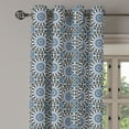 thumbnail image 3 of Ambesonne Orient Grommet Curtain, Mosaic Motifs, 50" x 63", Grey White Blue, 3 of 6