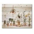 thumbnail image 3 of Designart 'Indoor House Plants Urban Jungle in Flowerpots II' Traditional Print on Natural Pine Wood, 3 of 5