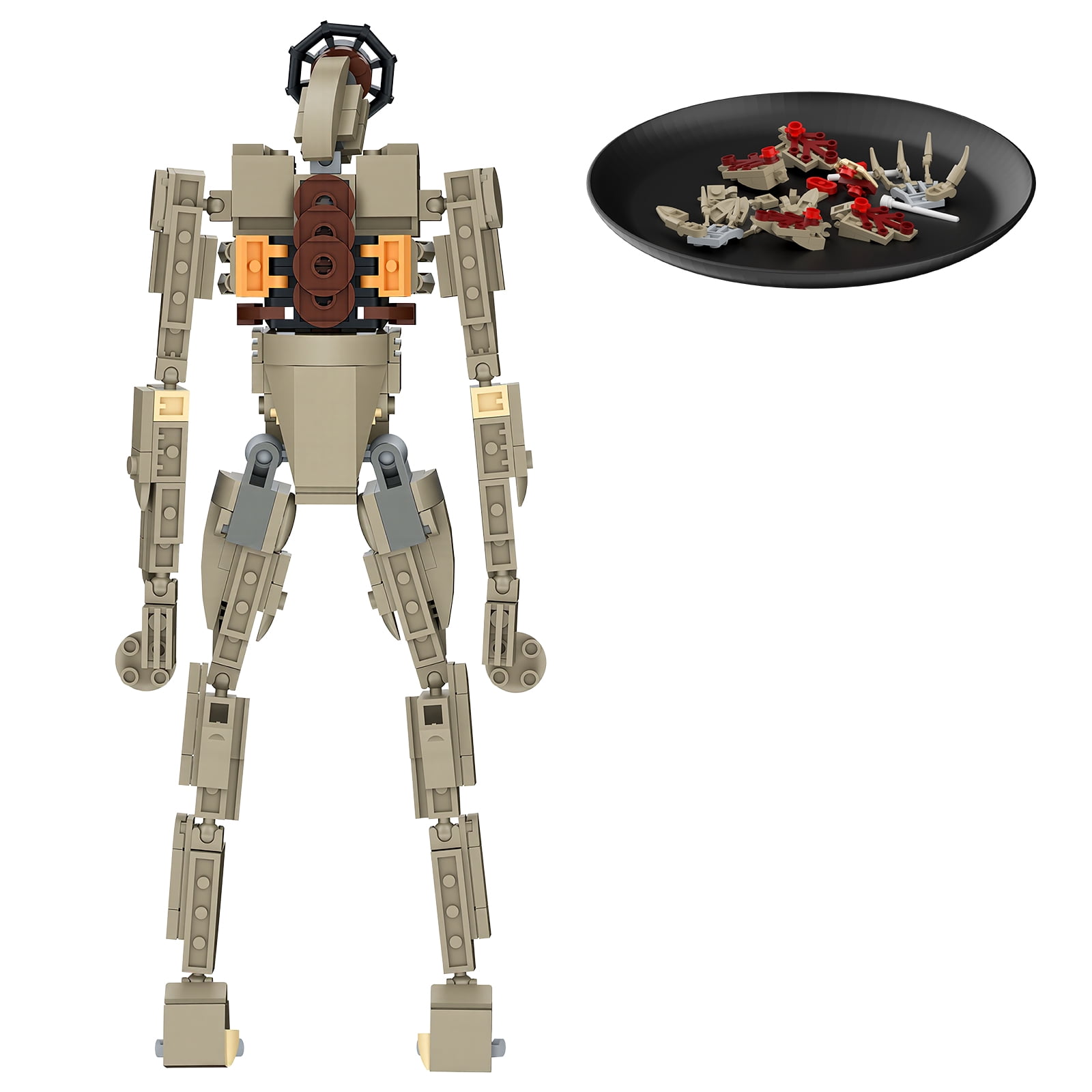 Monster Building Blocks Set 354PCS, Monster Toys Action Figure, Horror Collectible, Gifts for Kids Adults Fans Ages 6+