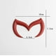 thumbnail image 2 of For Mazda Black Sporty Metal Evil 'M' Rear Trunk Badge Decal Emblem Glossy 3 5 6, 2 of 3