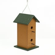 Outdoor Leisure Products Traditional Plastic Double Bird House in Multi-Color