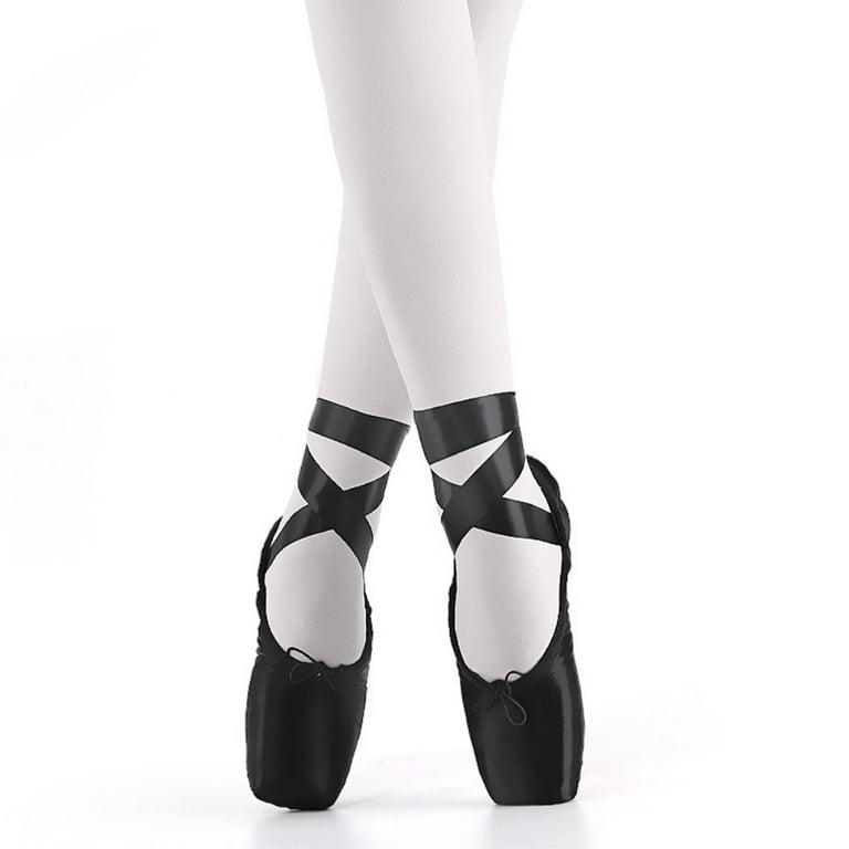 Nexete Pointe Shoe Dance Ballet Point Slippers Ballet Flats Shoes