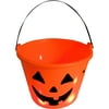 LED Light-Up Halloween Candy Bucket, Orange Pumpkin