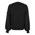 thumbnail image 3 of Vedolay Sweaters for Women Pullover Sweater 2023 Fall Casual Long Sleeve Turtleneck Loose Tops,Black M, 3 of 5