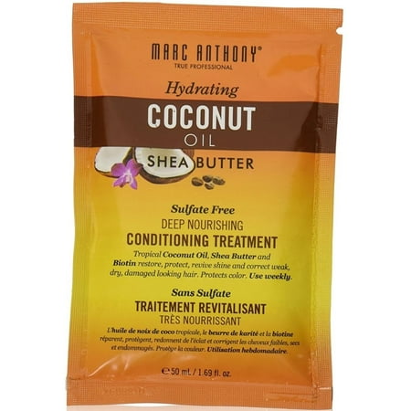 3 Pack - Marc Anthony Hydrating Coconut Oil & Shea Butter Deep Nourishing Conditioning Treatment 1.69