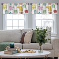 thumbnail image 5 of LALILO Kitchen Curtain Valance Decorative Watercolor Flower Rod Pocket Window Curtain 52"x 18" Set of 2, 5 of 7